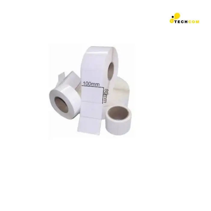 Decal thường in mã vạch, tem nhãn khổ 100x80mm, cuộn 50m