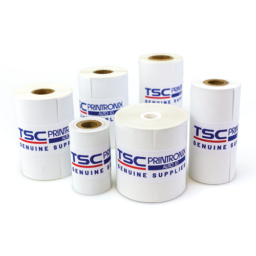 Cuộn giấy in mã vạch tương thích máy in TSC chất lượng cao dùng trong các ứng dụng khác nhau