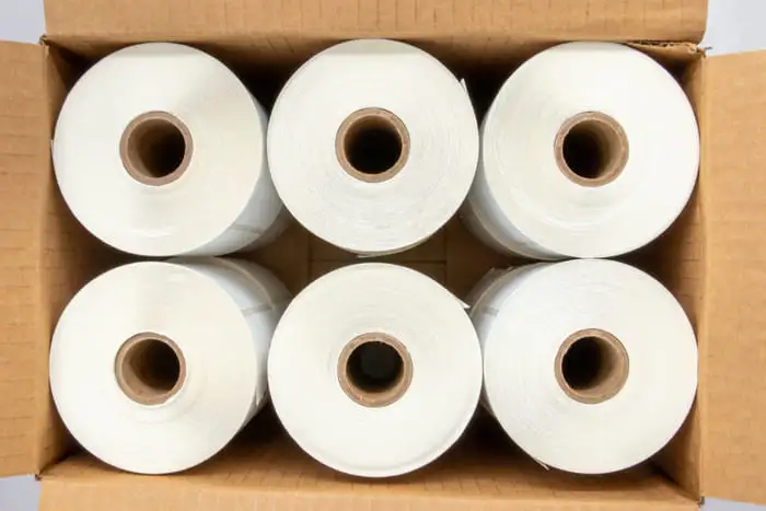 Giấy in tem nhãn các loại tương thích với máy in TSC, bao gồm giấy nhiệt và giấy truyền nhiệt