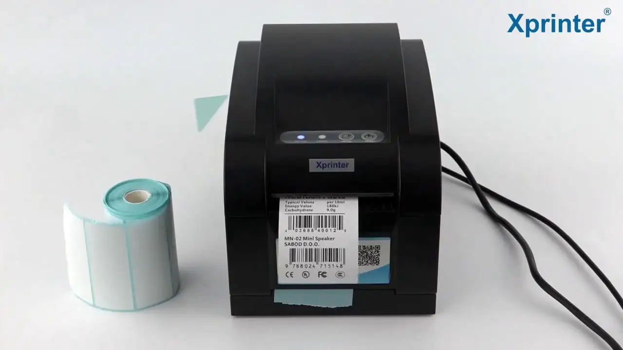 Máy in mã vạch nhiệt trực tiếp không sử dụng ribbon mực