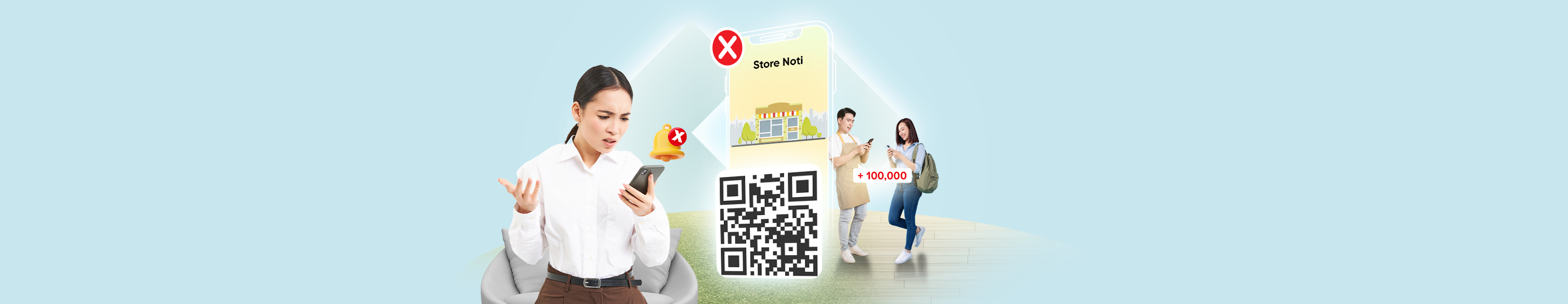 Người dùng quét mã vạch sai góc hoặc sai khoảng cách