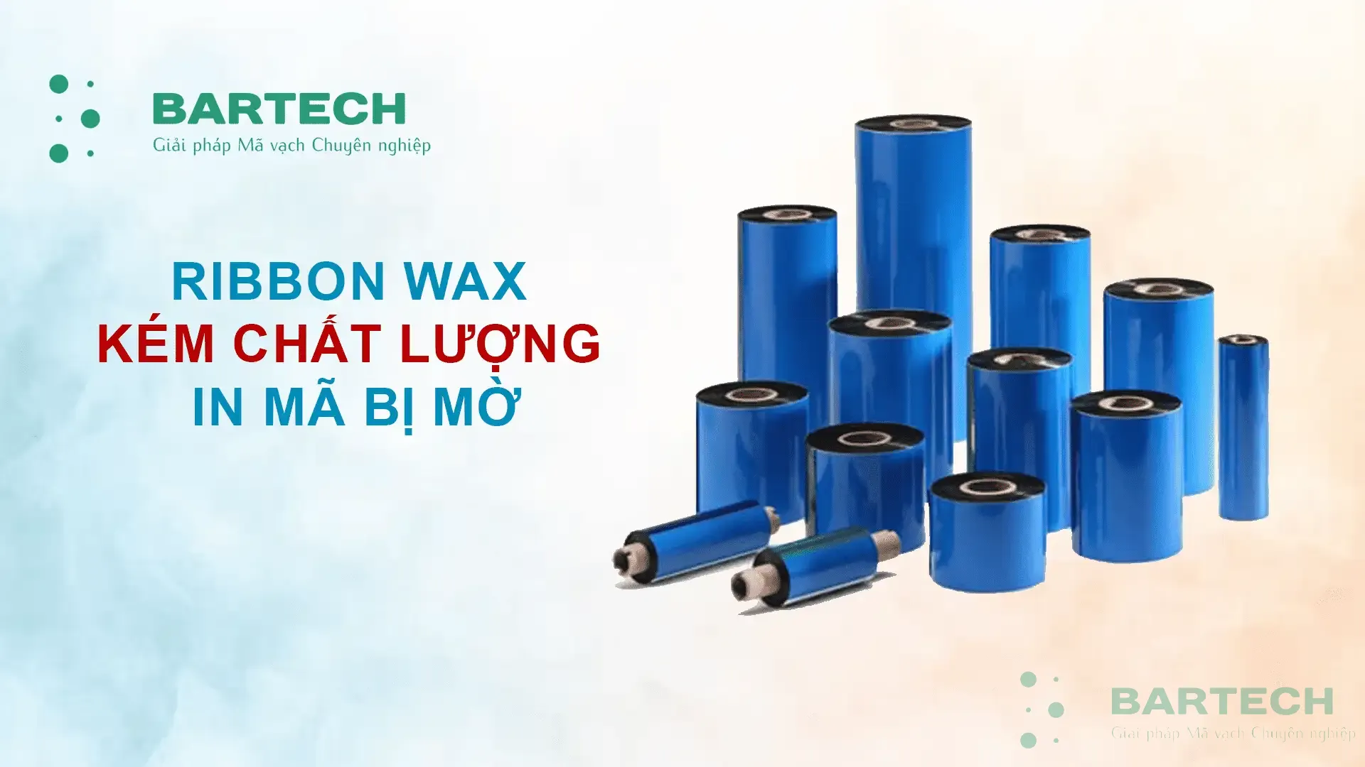 Ribbon Wax Kém Chất Lượng In Mã Bị Mờ