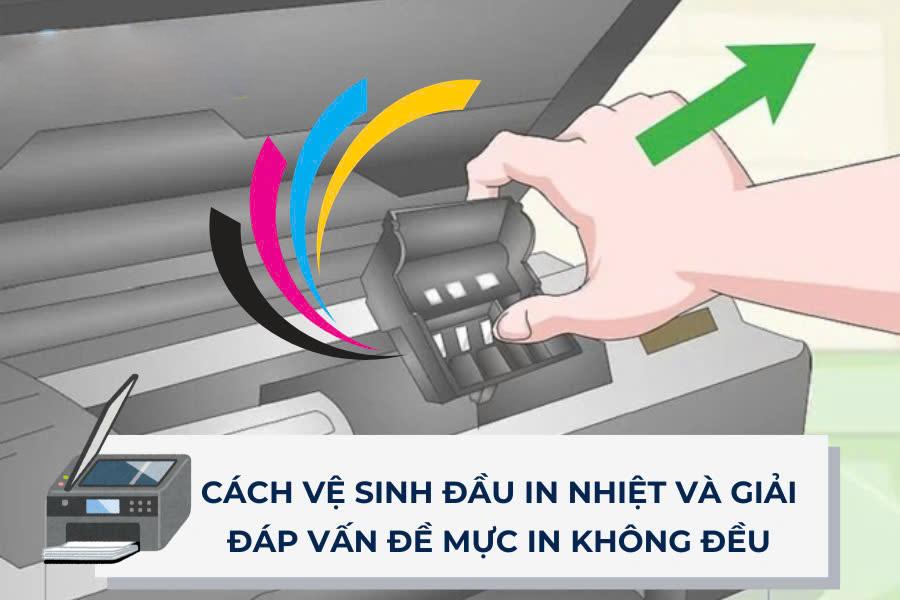 Vệ sinh đầu in máy in mã vạch giúp khắc phục lỗi mực in không đều màu