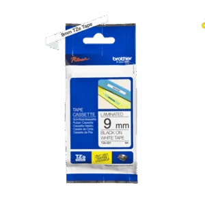 Nhãn dán Brother TZe-221 - Chữ đen nền trắng, rộng 9mm