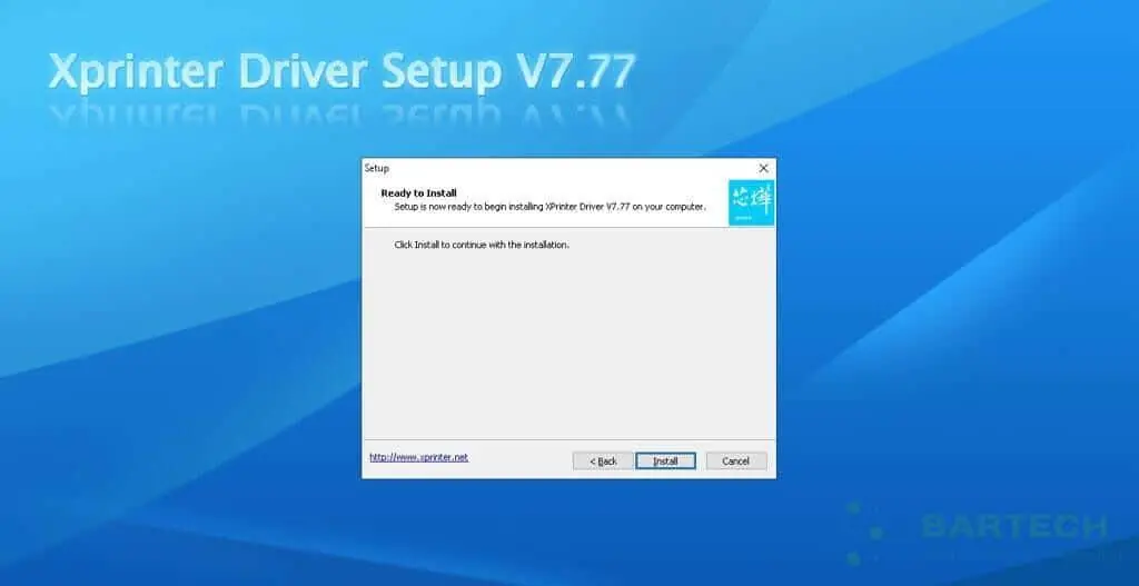 Chọn Install để bắt đầu 
