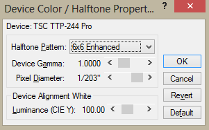 Ví dụ cài đặt các tùy chọn về font chữ cho máy in mã vạch TSC